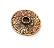 Copper Pendant Blank Mosaic Base inlay Blank Necklace Blank Resin Mountings Antique Copper Plated Metal ( 10 mm round blank) G14031