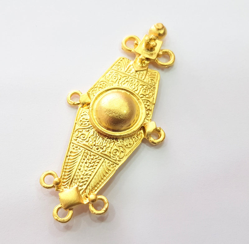Gold Pendant Gold Plated Metal (84x38mm)  G14059