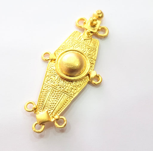 Gold Pendant Gold Plated Metal (84x38mm)  G14059