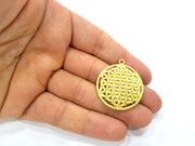 Gold Pendant Gold Plated Metal (33mm)  G14070
