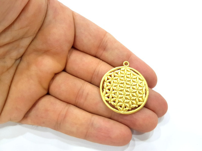 Gold Pendant Gold Plated Metal (33mm)  G14070
