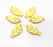 5 Owl Charm Gold Charms Gold Plated Metal (20x10mm)  G14086