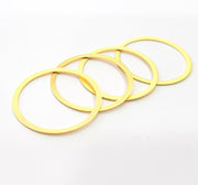 10 Gold Circle Findings Gold Plated Circle (25mm)   G14089