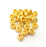 10 Gold Spacer Gold Plated Metal Beads  (8 mm)  G14091