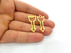 4 Arrow Charm Gold Charms Gold Plated Metal (34x14mm)  G14096