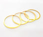 10 Gold Circle Findings Gold Plated Circle (28mm)   G14100