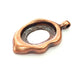 Copper Pendant Blank Mosaic Base inlay Blank Necklace Blank Resin Mountings Antique Copper Plated Metal (28x20 mm blank) G14139