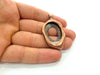 Copper Pendant Blank Mosaic Base inlay Blank Necklace Blank Resin Mountings Antique Copper Plated Metal (28x20 mm blank) G14139