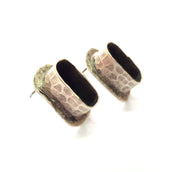 Earring Blank Base Settings Silver Resin Blank Cabochon Base inlay Blank Mountings Antique Silver Plated Brass (14x7mm blank) 1 Set  G14447