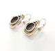 Earring Blank Base Settings Silver Resin Blank Cabochon Base inlay Blank Mountings Antique Silver Plated Brass (10mm blank) 1 Set  G14451