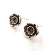 Earring Blank Base Settings Silver Resin Blank Cabochon Base inlay Blank Mountings Antique Silver Plated Brass (6mm blank) 1 Set  G14481