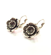 Earring Blank Base Settings Silver Resin Blank Cabochon Base inlay Blank Mountings Antique Silver Plated Brass (6mm blank) 1 Set  G14485