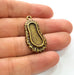 2 Antique Bronze Pendant Blank inlay Blank Mosaic Blank Resin Blank Bezel Base Setting Mountings Antique Bronze Plated(23x9mm blank) G16861