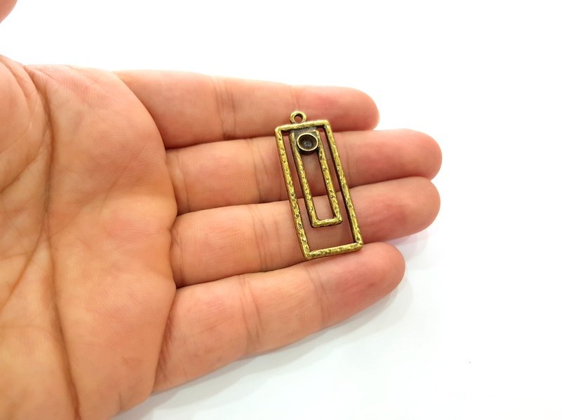 2 Antique Bronze Pendant Blank inlay Blank Mosaic Blank Resin Blank Bezel Base Setting Mountings Antique Bronze Plated(5mm blank) G16860