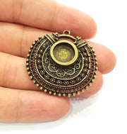 Antique Bronze Pendant Blank inlay Blank Mosaic Blank Resin Blank Bezel Base Setting Mountings Antique Bronze Plated(12mm blank) G14180