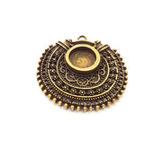 Antique Bronze Pendant Blank inlay Blank Mosaic Blank Resin Blank Bezel Base Setting Mountings Antique Bronze Plated(12mm blank) G14180