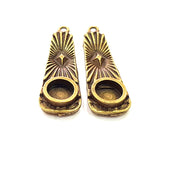 Antique Bronze Pendant Blank inlay Blank Mosaic Blank Resin Blank Bezel Base Setting Mountings Antique Bronze Plated(10mm blank) G15084