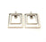 2 Silver Base Blank inlay Blank Earring Base Resin Blank Mosaic Mountings Antique Silver Plated Metal (32x27 mm)  G14194