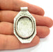 Silver Base Blank inlay Blank Earring Base Resin Blank Mosaic Mountings Antique Silver Plated Metal (29x21 mm blank )  G15623