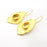 Earring Blank Base Settings Gold Resin Blank Cabochon Bases inlay Blank Mountings Gold Plated Brass (14x10mm blank) 1 Set  G14521