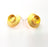 Earring Blank Base Settings Gold Resin Blank Cabochon Bases inlay Blank Mountings Gold Plated Brass (10mm blank) 1 Set  G14547