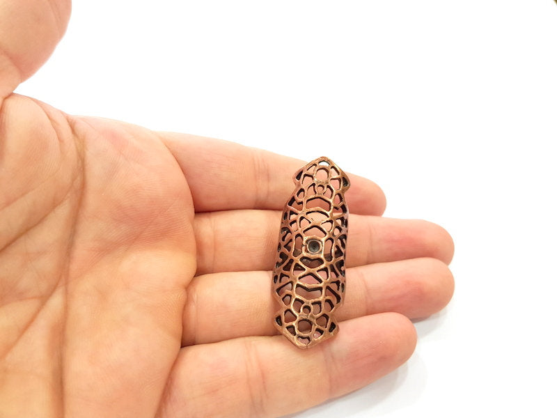 Copper Ring Settings inlay Ring Blank Mosaic Ring Bezel Base Cabochon Mountings ( 3 mm blank) Antique Copper Plated Brass G14589