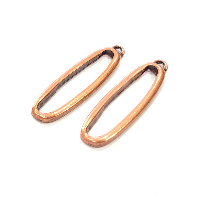 4 Copper Charm Antique Copper Charm Antique Copper Plated Metal (44x12mm) G14592