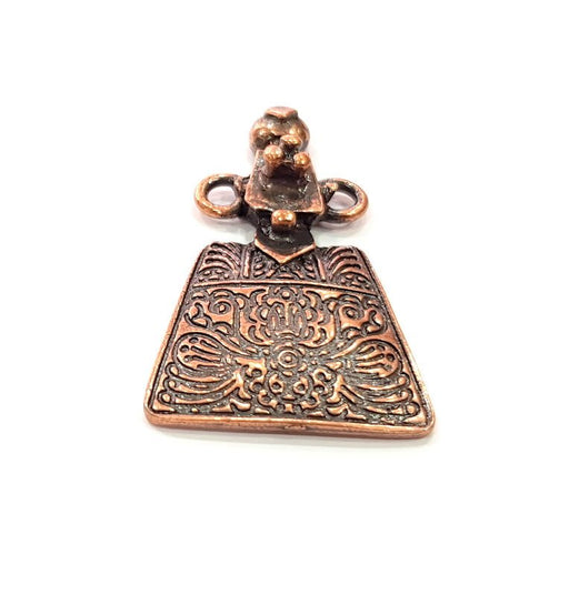 Copper Charm Antique Copper Charm Antique Copper Plated Metal (42x25mm) G14596