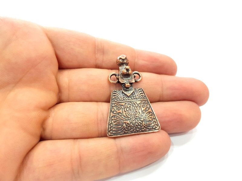 Copper Charm Antique Copper Charm Antique Copper Plated Metal (42x25mm) G14596