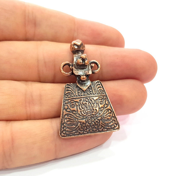 Copper Charm Antique Copper Charm Antique Copper Plated Metal (42x25mm) G14596