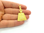 Gold Charms Gold Plated Metal (43x26mm)  G14278