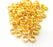 20 Gold Rondelle Beads Spacer Gold Plated Metal Beads  (9 mm)  G14284