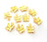 10 Butterfly Charm Gold Charms Gold Plated Metal (15x11mm)  G14310
