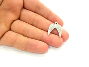 6 Wings Charm Antique Silver Charms (20x18mm) G14330