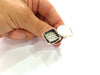 Silver Ring Setting Resin Ring Blank Cabochon Base inlay Mounting Adjustable Ring Base Bezel (15x15 mm) Antique Silver Plated Brass G14345