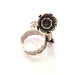 Silver Ring Setting Resin Ring Blank Cabochon Base inlay Ring Mounting Adjustable Ring Base Bezel (6 mm) Antique Silver Plated Brass G14355