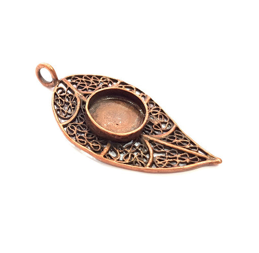 Antique Copper Pendant Blank Mosaic Base Blank inlay Necklace Blank Resin Blank Mountings Copper Plated Brass (16mm blank) G14618
