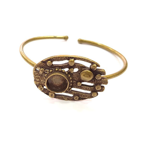 Bangle Blanks Antique Bronze Bracelet Blanks Cuff Blanks Adjustable Bracelet Blank Antique Bronze Plated Brass (10mm ) G14620