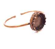 Copper Bracelet Blanks Bangle Blanks Cuff Blanks Adjustable Bracelet Blank Antique Copper Plated Brass ( 20mm Blanks ) G14621