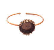 Copper Bracelet Blanks Bangle Blanks Cuff Blanks Adjustable Bracelet Blank Antique Copper Plated Brass ( 20mm Blanks ) G14621