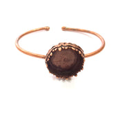 Copper Bracelet Blanks Bangle Blanks Cuff Blanks Adjustable Bracelet Blank Antique Copper Plated Brass ( 20mm Blanks ) G14621