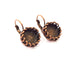 Earring Blank Base Settings Copper Resin Blank Cabochon Base inlay Blank Mountings Antique Copper Plated Brass (10mm blank) 1 Set  G14654