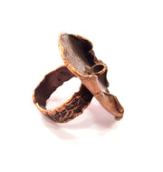 Copper Ring Settings inlay Ring Blank Mosaic Ring Bezel Base Cabochon Mountings ( 16 mm blank) Antique Copper Plated Brass G15619