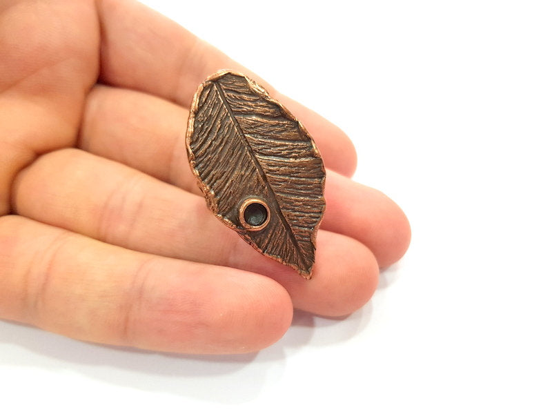 Copper Ring Settings inlay Ring Blank Mosaic Ring Bezel Base Cabochon Mountings ( 4 mm blank) Antique Copper Plated Brass G15613