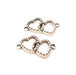 5 Heart Charm Silver Charms Antique Silver Plated Metal (26x13mm) G14683