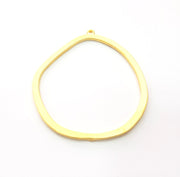 2 Gold Charm Gold Plated Metal (51x43mm)  G14697