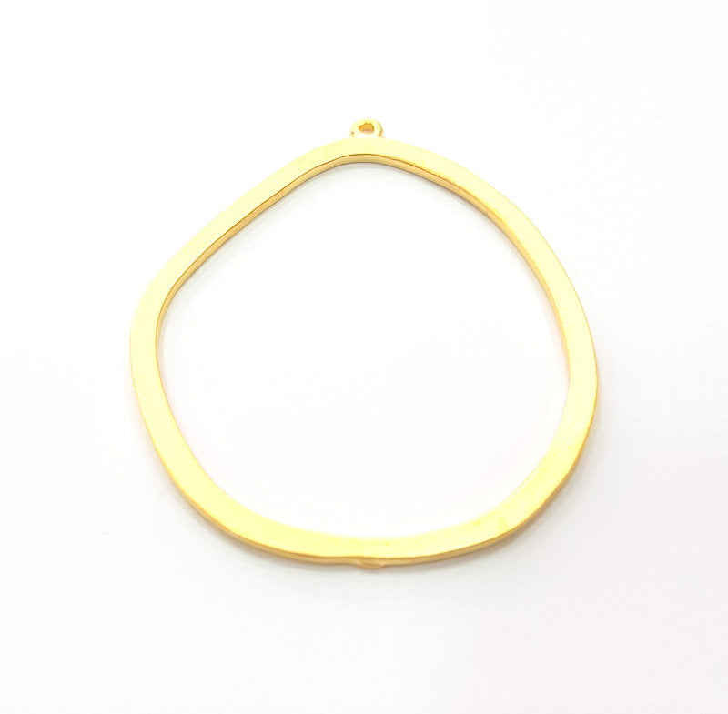 2 Gold Charm Gold Plated Metal (51x43mm)  G14697