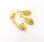 4 Oyster Charms Shell Charm Mussel Charms Sea Ocean Gold Pendant Gold Plated Shell Pendant (19x7mm)  G14706