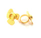 Gold Ring Settings Blank inlay Ring Mosaic Ring Bezel Base Cabochon Mountings Adjustable (10mm blank ) Gold Plated Brass G14713