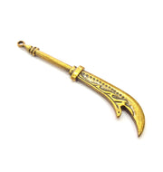 2 Battle Axe Pendant Antique Bronze Pendant Antique Bronze Plated Metal Pendant (80x14mm) G14742